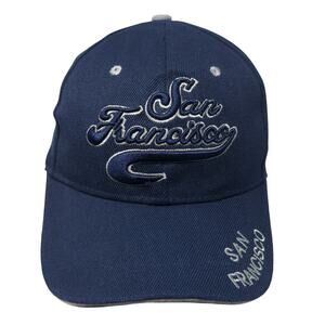 San Francisco Strapback Baseball Cap Blue One Size Adjustable Embroidered SNCO